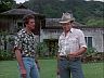 Magnum (Tom Selleck) & Billy Joe Bob (James Whitmore Jr.) - Clarence H. Cooke House