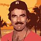 Thomas Magnum Stretched Canvas (by Feel Creative)